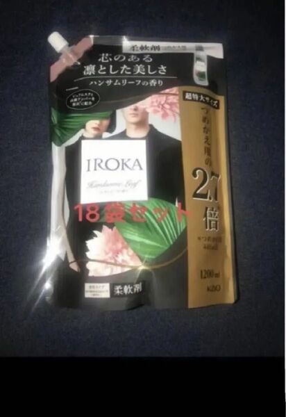 フレア フレグランス IROKA 柔軟剤 ハンサムリーフ 1200ml×18 イロカ