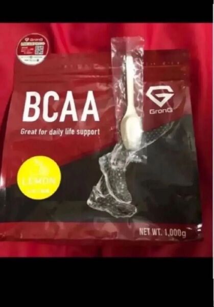 期限は2026年以降 未開封!スプーン付きグロングGronG BCAAレモン風味1kg1000g