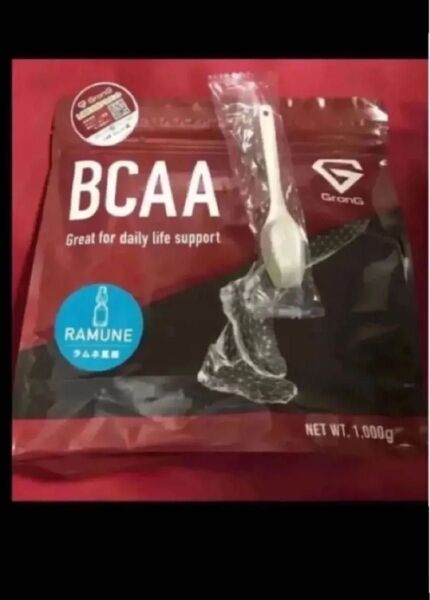 期限は2026年以降 発送補償あり!未開封スプーン付きグロングGronG BCAAラムネ風味1kg1000g