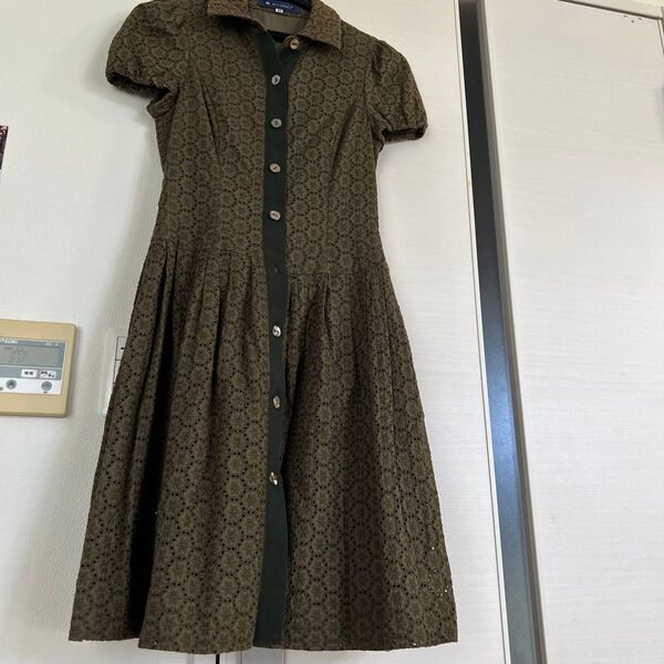 M'sグレーシー・ワンピース グリーン・サイズ38・SM・濃緑