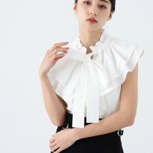 (美品)JILL by JILL STUART シャツ(フリーサイズ) ホワイト ブラウス 白 半袖ブラウス