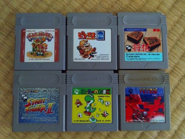 ゲームボーイ ソフト ストリートファイターⅡ.ビクロス2.ゲームボーイギャラリー.テトリスなど6本まとめ売り レア レトロ