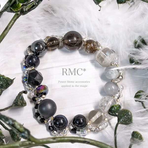 RMC*モノクログラデーション天然石ブレスレット