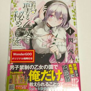 新品未開封 聖なる乙女と秘めごとを 1巻 WonderGOO特典 ポストカード 閃凡人 ヤングマガジン 講談社イラストカード