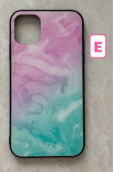 iPhone11ProのEケース 可愛い&シンプル☆耐衝撃背面9Hガラスケース
