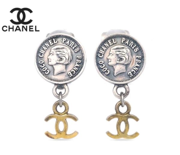 Pre-OwnedCHANEL Pre-Owned1996 ダングル イヤリング シャネル ピアス アクセサリー ヴィンテージ