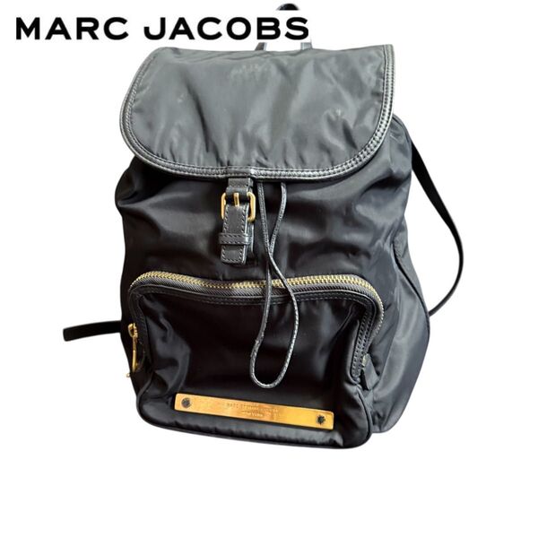 本物マークバイマークジェイコブスMARCBYMARCJACOBSレザーナイロンリュックバッグビジネスバック黒ブラック旅行トラ