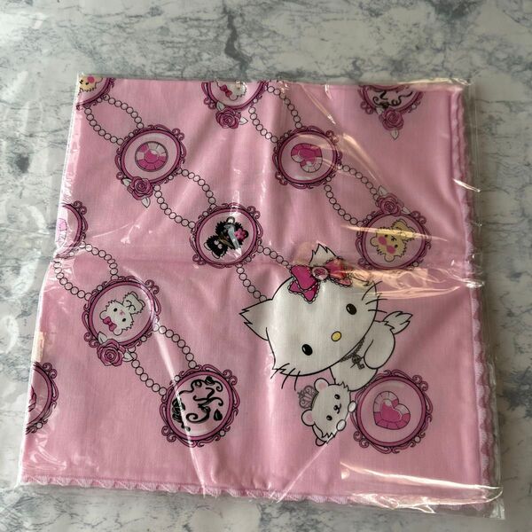 【未使用品】レトロ チャーミーキティ ハンカチクロス サンリオ