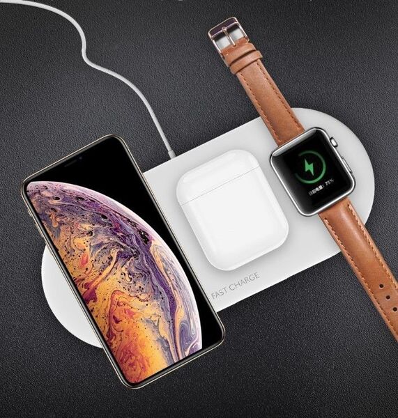 【新品】多機能3in1 無線充電器 iwatch/iphone/ワイヤレス充電器
