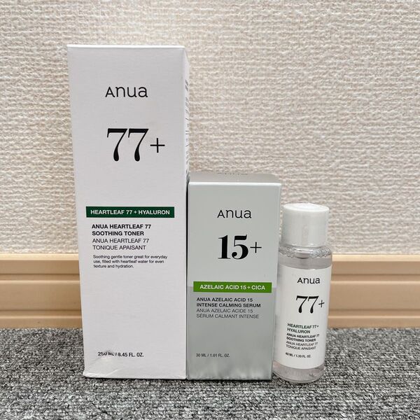 Anua アヌア ドクダミ77+ スージングトナー 化粧水 アゼライン酸 インテンスカーミングセラム 美容液