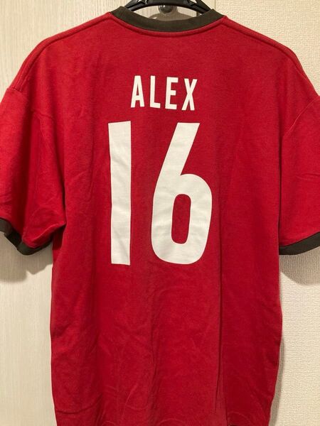 浦和レッズ 三都主 ALEX 16 Tシャツ レッド 2004年