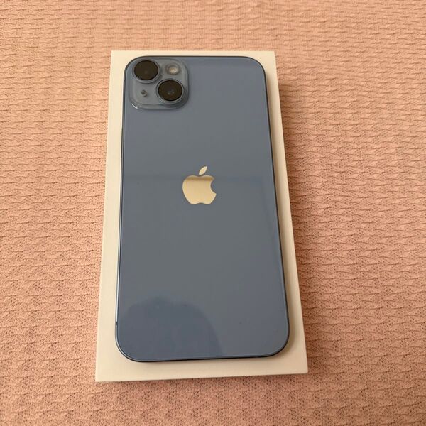 iPhone14plus本体美品ブルーSimフリー シンガポール購入品シャッター音無