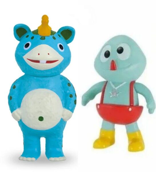 怪獣ブースカ ガキンコ ソフビポールチェーンマスコット2点