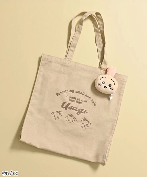 ちいかわマスコット付トートバッグ うさぎ