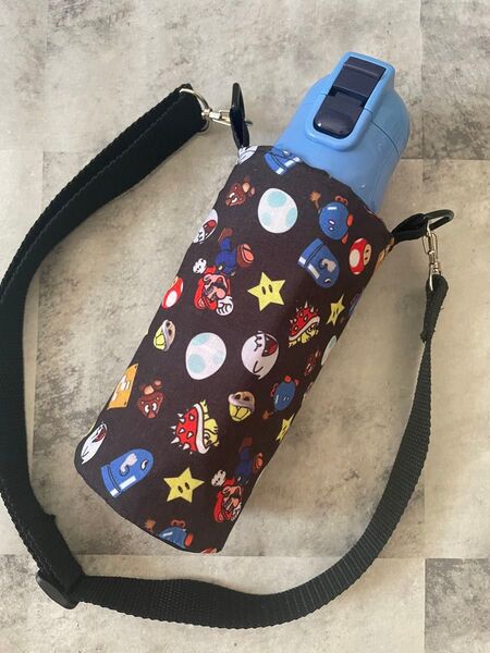 マリオ ルイージ 水筒カバー ペットボトルカバー 水筒ホルダー 水筒カバー 肩掛け 保冷専用 スーパーマリオ ショルダー
