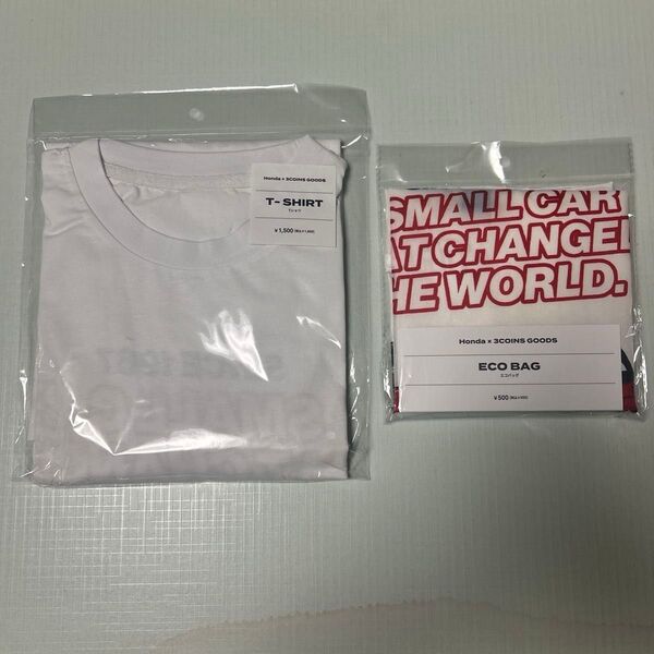 3coins ホンダコラボ Tシャツ/エコバッグのセットん