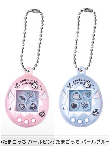 てんしっちのたまごっち シャカシャカチャームコレクション パールピンク パールブルー くりてん ぷくてん セット ガチャ カプセル