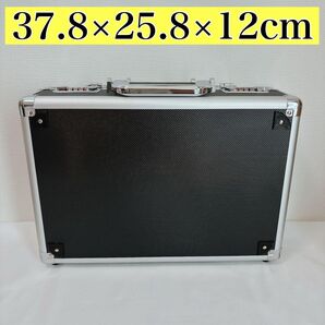 新品★アタッシュケース 黒 ダイヤルロック付き ハードケース 展示 トレカ入れ 工具箱 道具箱 アルミケース 内寸約36