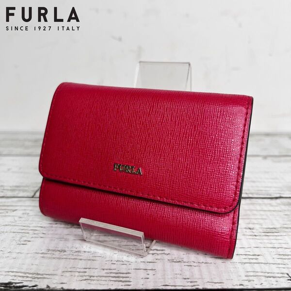 FURLA フルラ レザー 二つ折り コンパクトウォレット 極美品