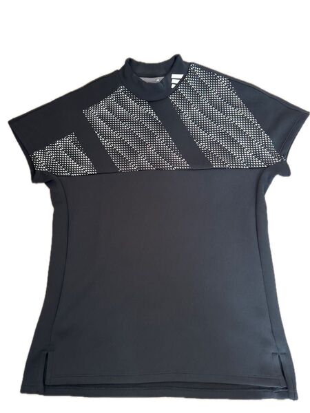 値下げしました! 未使用 adidas ゴルフ モックネックシャツ レディース L 黒