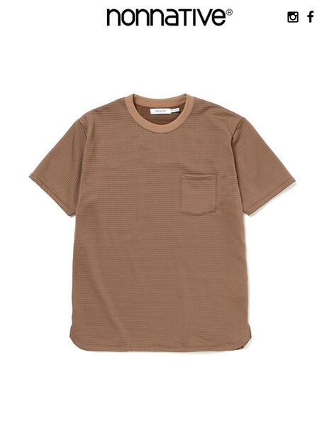 nonnative DWELLER S/S TEE POLY FLEECE POLARTEC BROWN