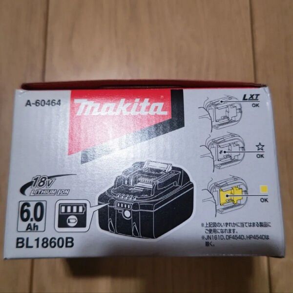 新品未使用 箱付マキタ BL1860B 18V makita バッテリー 純正 リチウムイオンバッテリー 電動工具用バッテリー