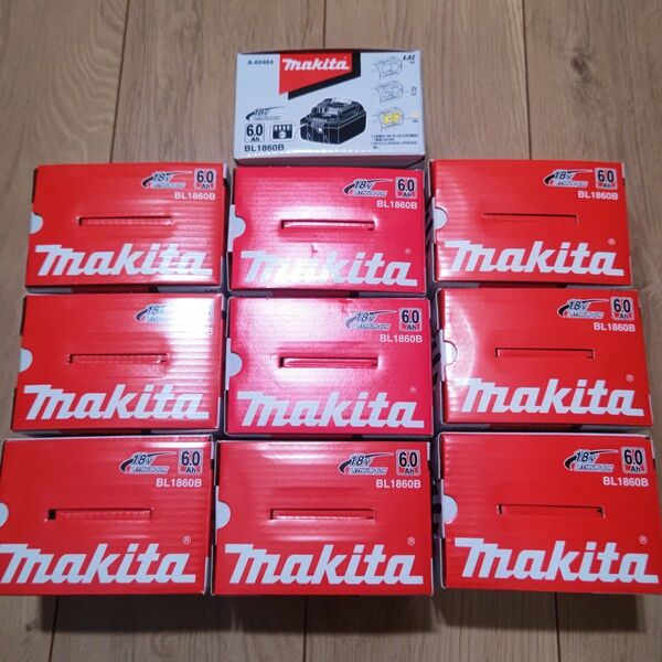 期間限定出品 箱付新品未使用品 10個セット マキタ BL1860B 18V makita バッテリー 純正 電動工具 正規品