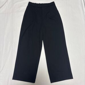 ユニクロ UNIQLO タックワイドパンツ ブラック M
