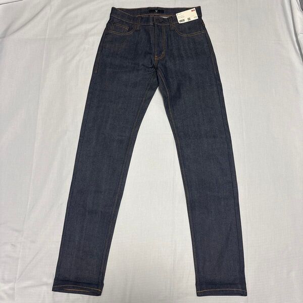 ユニクロ UNIQLO +J セルビッジスリムフィットストレートジーンズ ネイビー 28 S