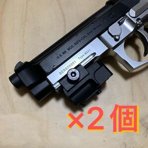 新品 小型レーザーサイト(レッド) 樹脂製 2個セット