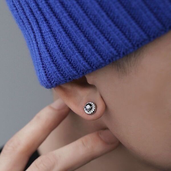 【大人気】ピアス イヤリング ダイヤ シルバー メンズ レディース 新品 韓国