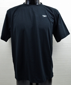 ★【Speedo スピード】半袖Tシャツ MNS S/S BACK PRINT LOOSE FIT T SA31978 ブラック Mサイズ