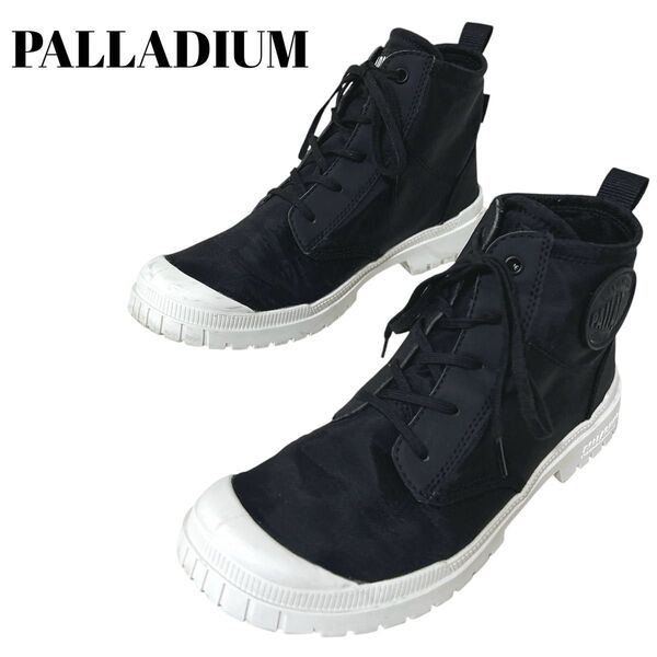 美品《PALLADIUM 》(26.5)スニーカー ウォータープルー 防水 黒 ブラック