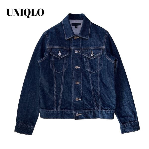 美品【UNIQLO】デニムジャケット 3rd Gジャン 濃紺 (S)ユニクロ