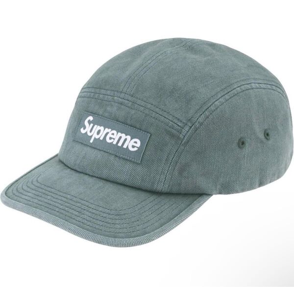 24FW Supreme Denim Camp Cap Teal
