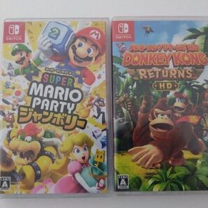 2個セット スーパーマリオパーティ ドンキーコングリターンズHD Switch