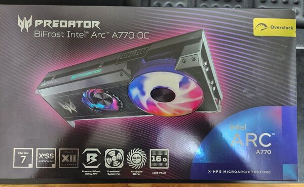 Acer Predator BiFrost Intel Arc A770 OC 16GB