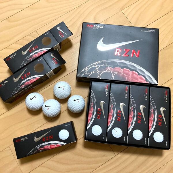 NIKE RZN BLACK ゴルフボール 1ダース+3個1箱+4個 19個 ナイキ レジン ブラック