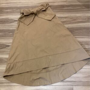 SENSE OF PLACE センスオブプレイス フレアスカート フィッシュテールスカート フリーサイズ ベージュ
