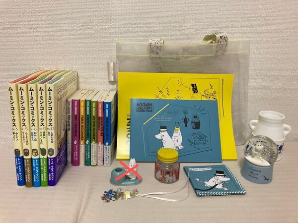ムーミンコミックス、小説、ムーミンコミックス展図録、その他グッズセット