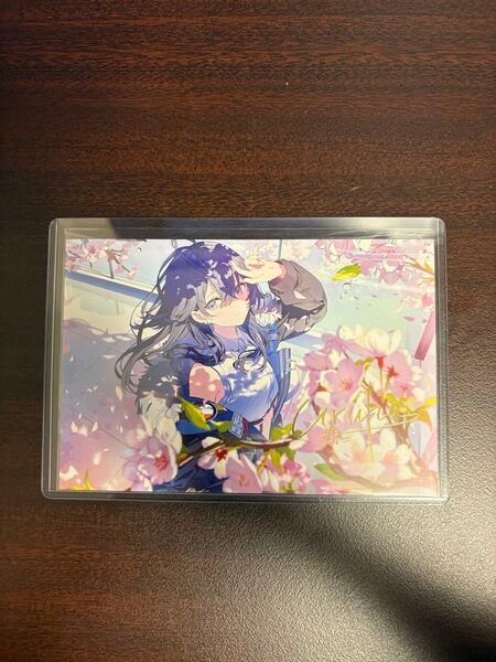 一ノ瀬うるは 5周年記念箔押し複製サイン入りポストカード