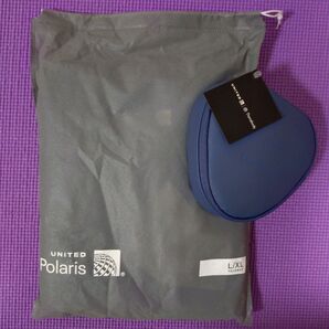未使用 ユナイテッド航空 ファーストクラス トラベルポーチ&パジャマL/XL