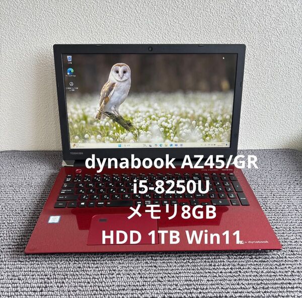 東芝dynabook AZ45/GR i5-8250U メモリ8GB HDD1TB Win11 #5854