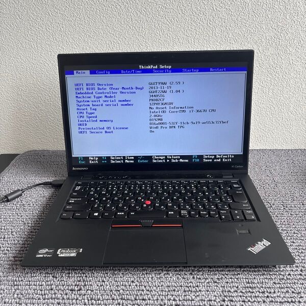 lenovo thinkpad X1 Carbon i7-3667Uメモリ8GB #5894