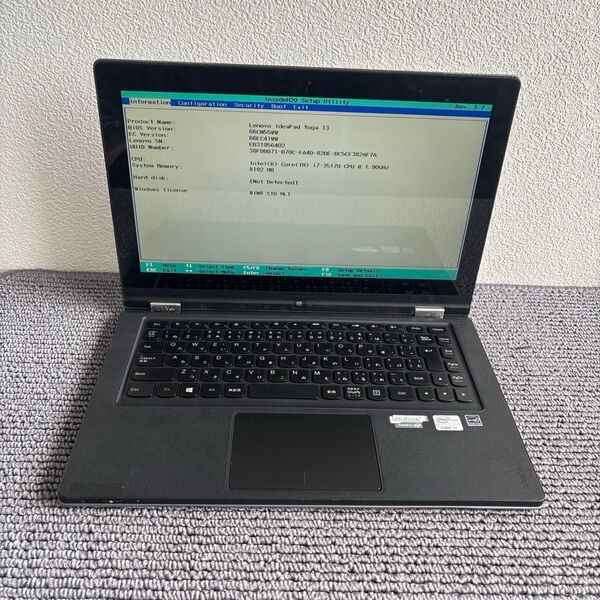 lenovo ideapad Yoga 13 i7-3517U メモリ8GB #5895