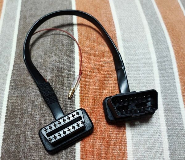 OBD2 常時電源 ACC化コネクタ 延長ケーブル30cm