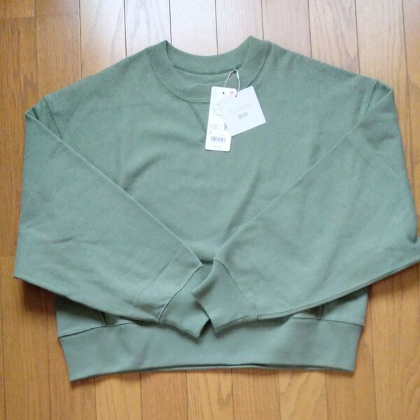 ユニクロ JW ANDERSON ボクシースウェットシャツ グリーンS
