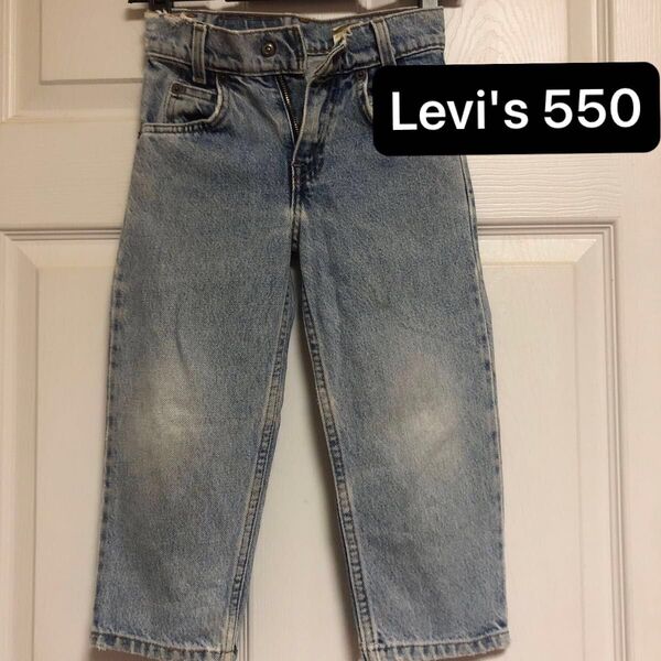 Levi's 550 オレンジ ヴィンテージ リーバイス550テーパード ストレート ヒゲ 縦落ち アメリカ古着 アメカジ 90s