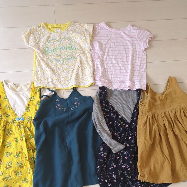 女の子 キッズ服 まとめ売り 6着 トップス ワンピース 130