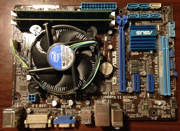 ASUS製 マザーボード P8B75-M LX PLUS CPU メモリ付き